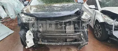 Photo 1 of 10: 2015 Hyundai Santa Fe, VIN KMHSW81UBFU484342 — Korean insurance auction