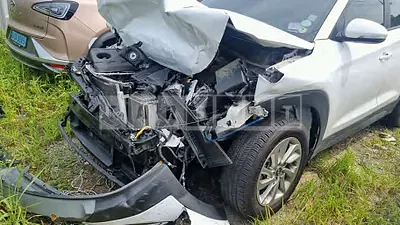 Photo 1 of 27: 2018 Hyundai Tucson, VIN KMHJ3815GJU587920 — Korean insurance auction