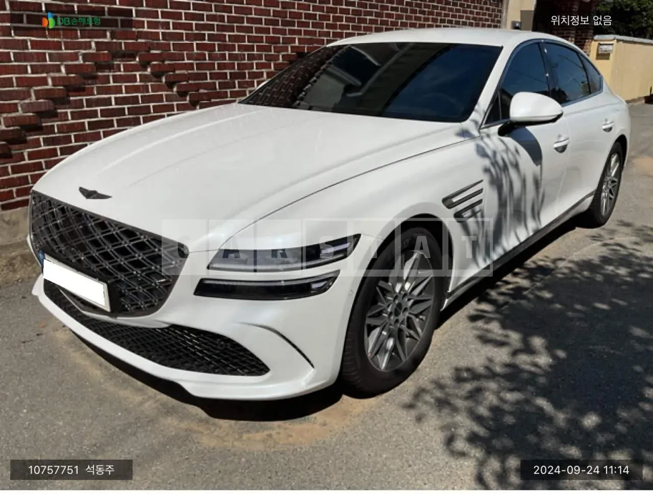 Photo 2 of 19: 2024 Genesis G80, VIN KMTGB41CBSU252174 — Korean insurance auction