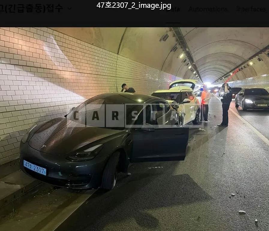 Photo 3 of 3: 2022 Tesla Model 3 Long Range, VIN 5YJ3E1EB3NF229568 — Korean insurance auction