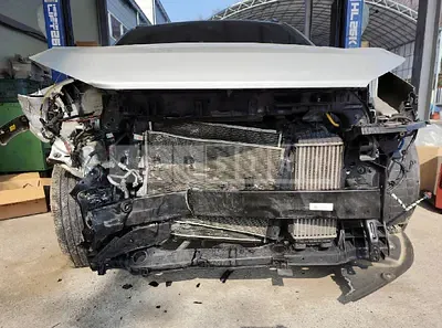 Photo 1 of 7: 2018 Hyundai Tucson, VIN KMHJ3815GJU735136 — Korean insurance auction