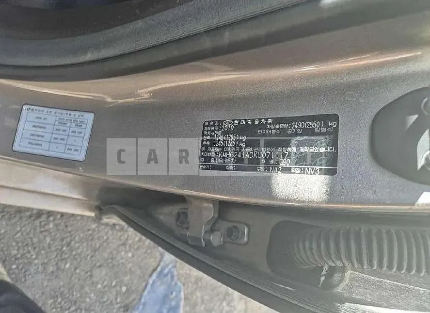 Photo 2 of 37: 2019 Hyundai Genesis G90 3.3T, VIN KMHG241ADKU071117 — Korean insurance auction