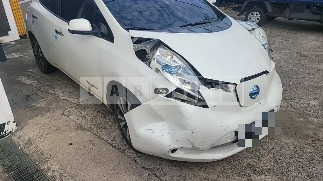 Photo 2 of 17: 2015 Nissan Leaf, VIN 1N4AZ0CP3FC330327 — Korean insurance auction