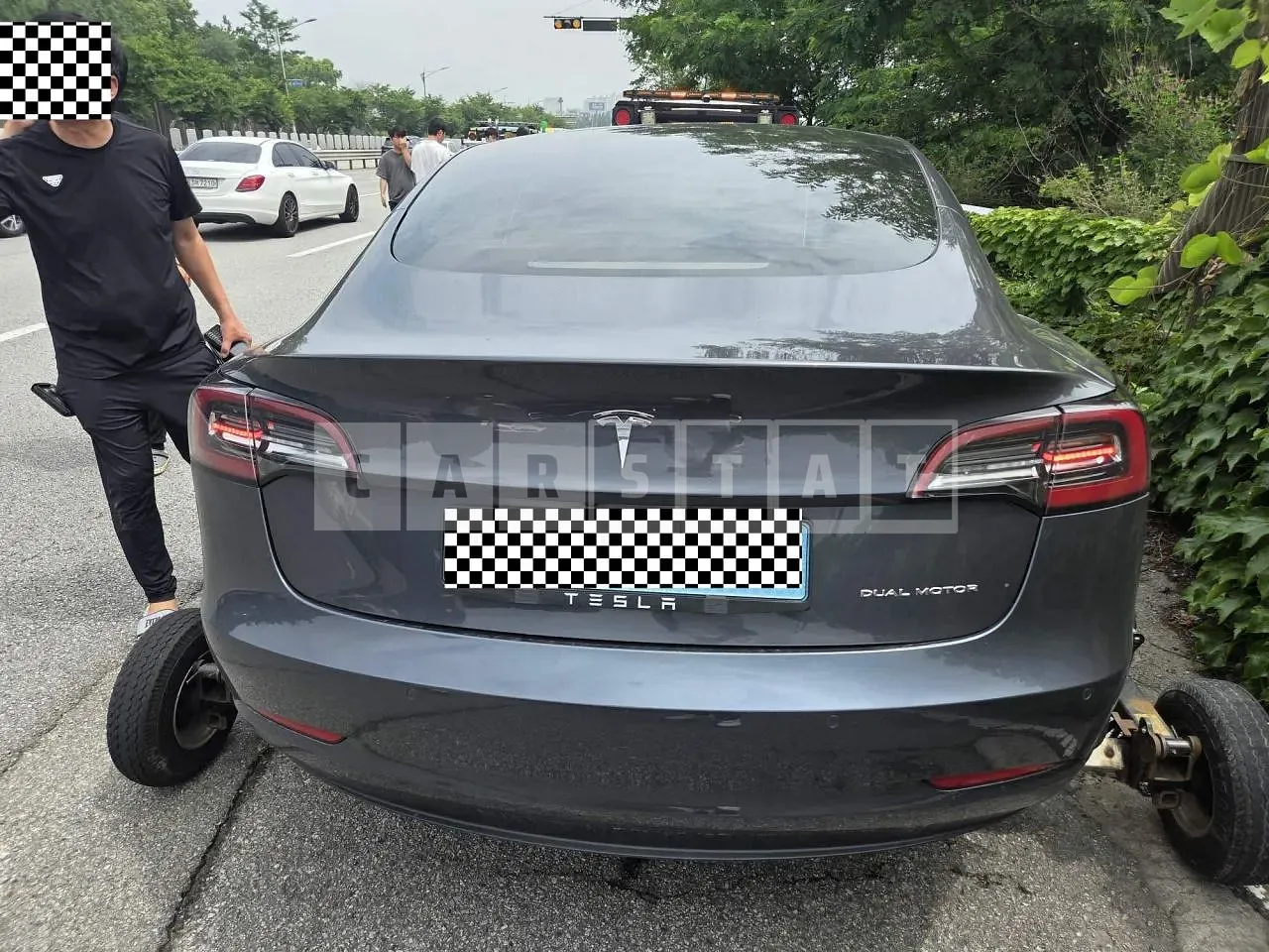 Photo 2 of 11: 2021 Tesla Model 3 Long Range, VIN 5YJ3E1EB7MF947235 — Korean insurance auction