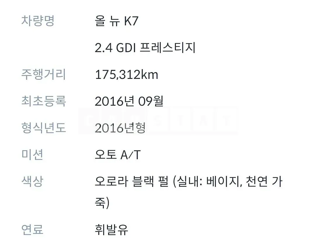 Photo 2 of 7: 2016 Kia K7 2.4, VIN KNALB415BGA039562 — Korean insurance auction