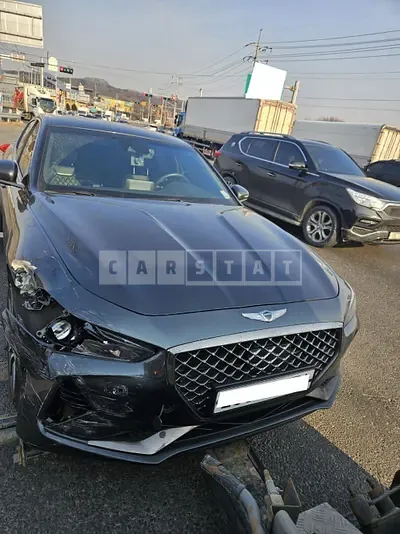Photo 1 of 9: 2019 Genesis G70, VIN KMTG341ABKU054845 — Korean insurance auction