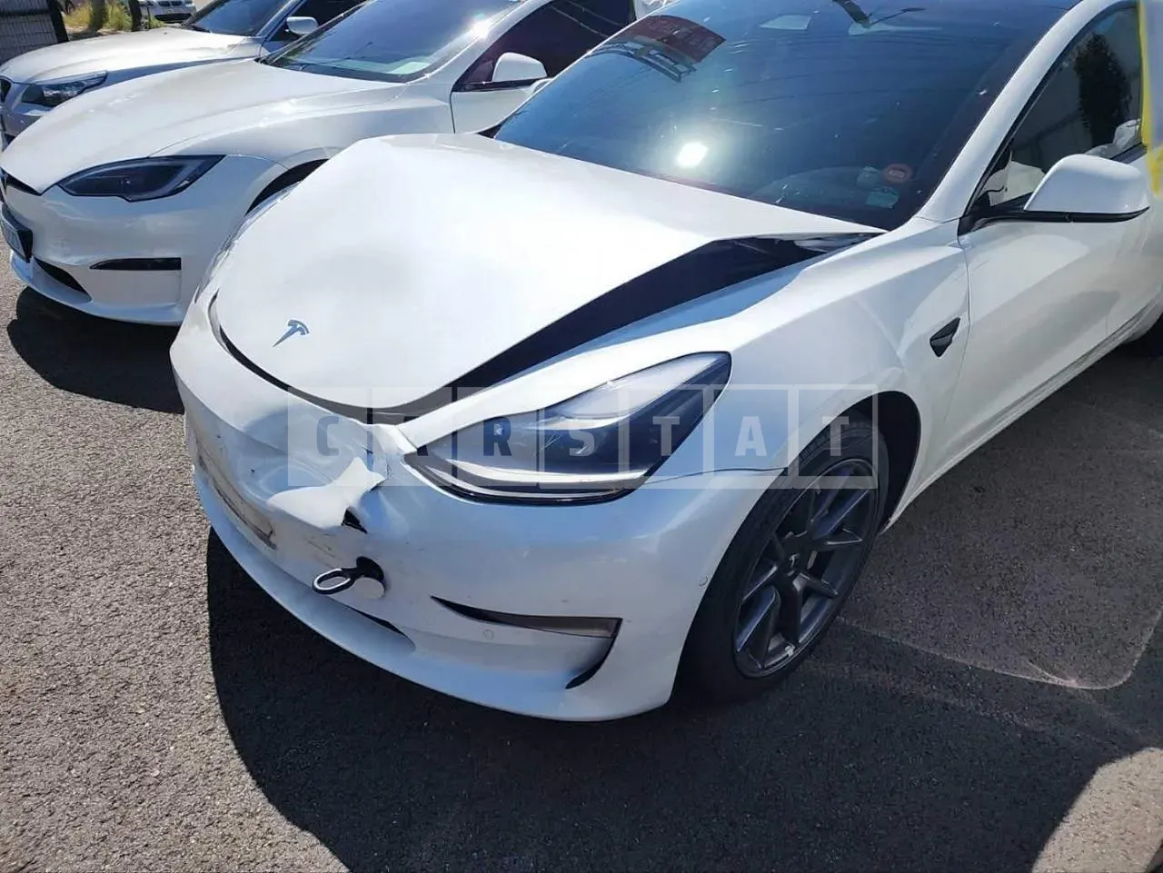 Photo 2 of 17: 2022 Tesla Model 3 Long Range, VIN 5YJ3E1EB8NF151465 — Korean insurance auction