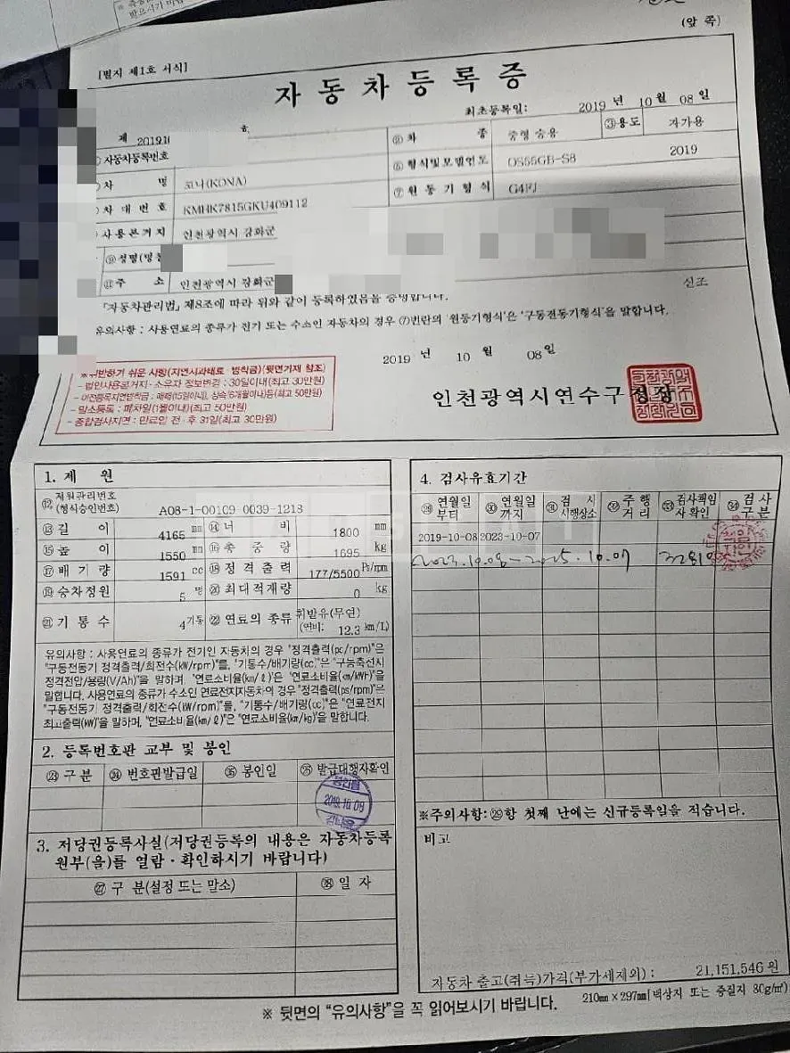 Photo 2 of 33: 2019 Hyundai Kona 1.6, VIN KMHK7815GKU409112 — Korean insurance auction