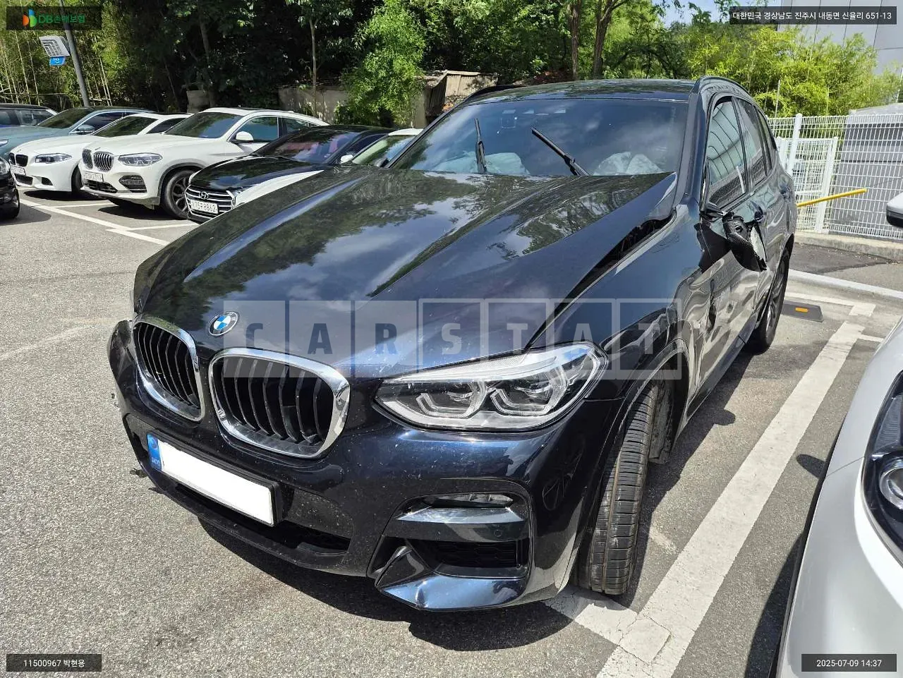 Photo 2 of 13: 2021 BMW X3 xDrive 20d, VIN WBAUZ3105M9H54973 — Korean insurance auction