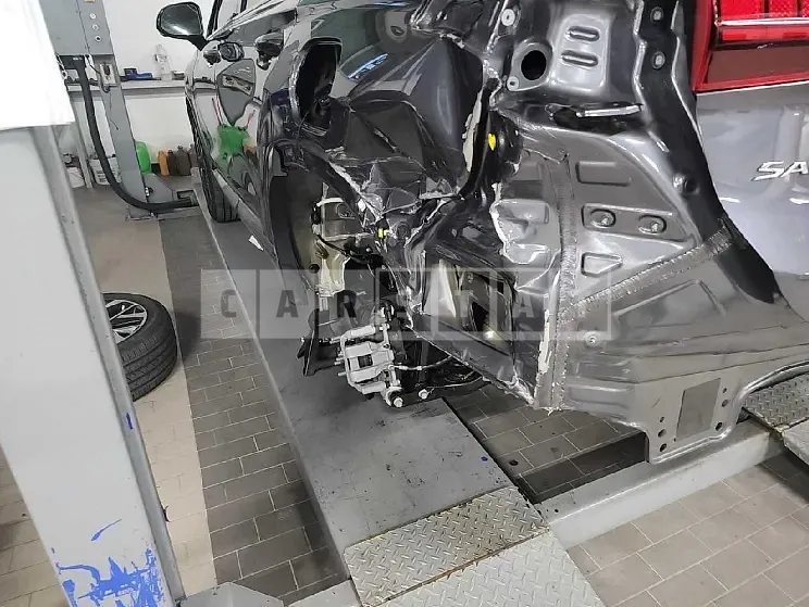 Photo 2 of 12: 2023 Hyundai Santa Fe, VIN KMHS581LHPU466770 — Korean insurance auction