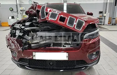 Photo 1 of 24: 2019 Jeep Cherokee, VIN 1C4PJMCB0KD329597 — Korean insurance auction