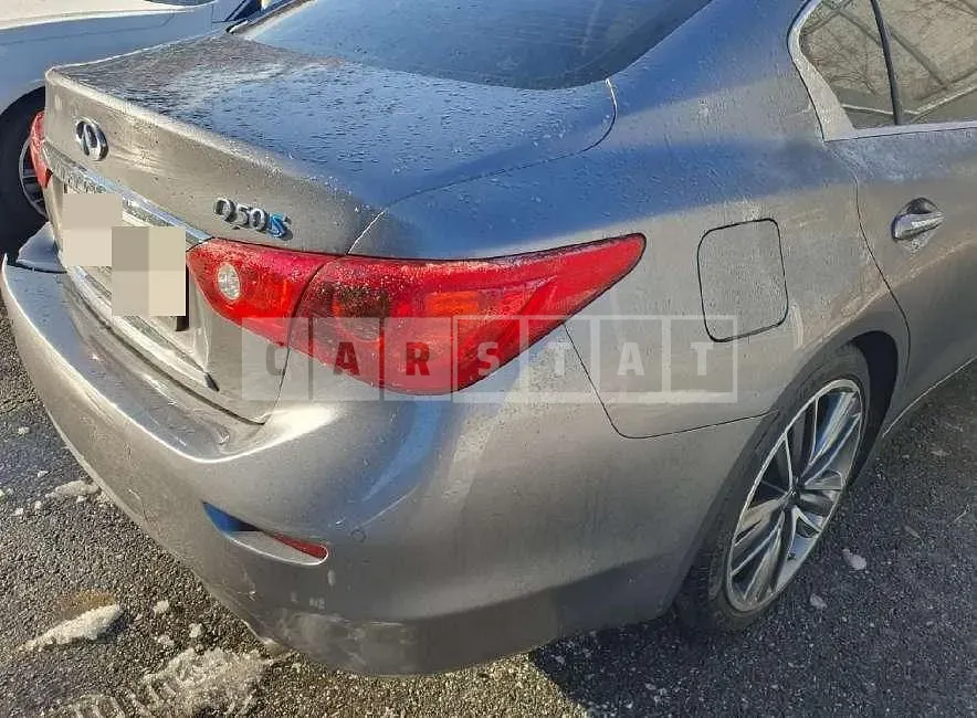 Photo 2 of 39: 2016 Infiniti Q50S Hybrid, VIN JNKAV71E3GM580791 — Korean insurance auction