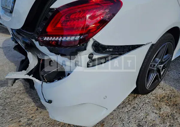 Photo 2 of 9: 2021 Mercedes-Benz C 200, VIN W1KWF8AB0MR618384 — Korean insurance auction
