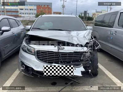 Photo 1 of 9: 2015 Kia Carnival, VIN KNAMC81ABGS088814 — Korean insurance auction