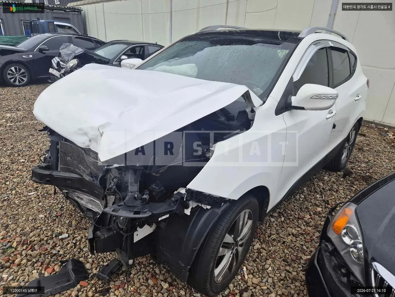 Photo 2 of 10: 2015 Hyundai Tucson, VIN KMHJT81VBFU083505 — Korean insurance auction