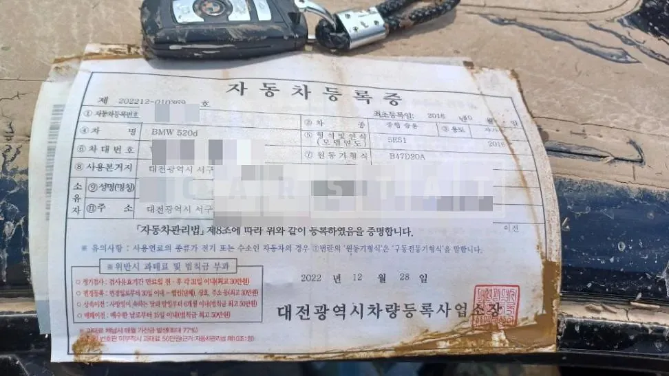 Photo 2 of 12: 2016 BMW 520d — Korean insurance auction