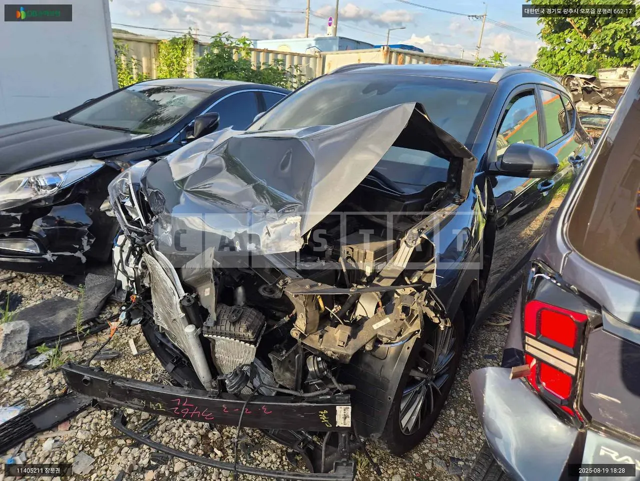Photo 2 of 12: 2018 Hyundai Tucson, VIN KMHJ581ABKU904712 — Korean insurance auction