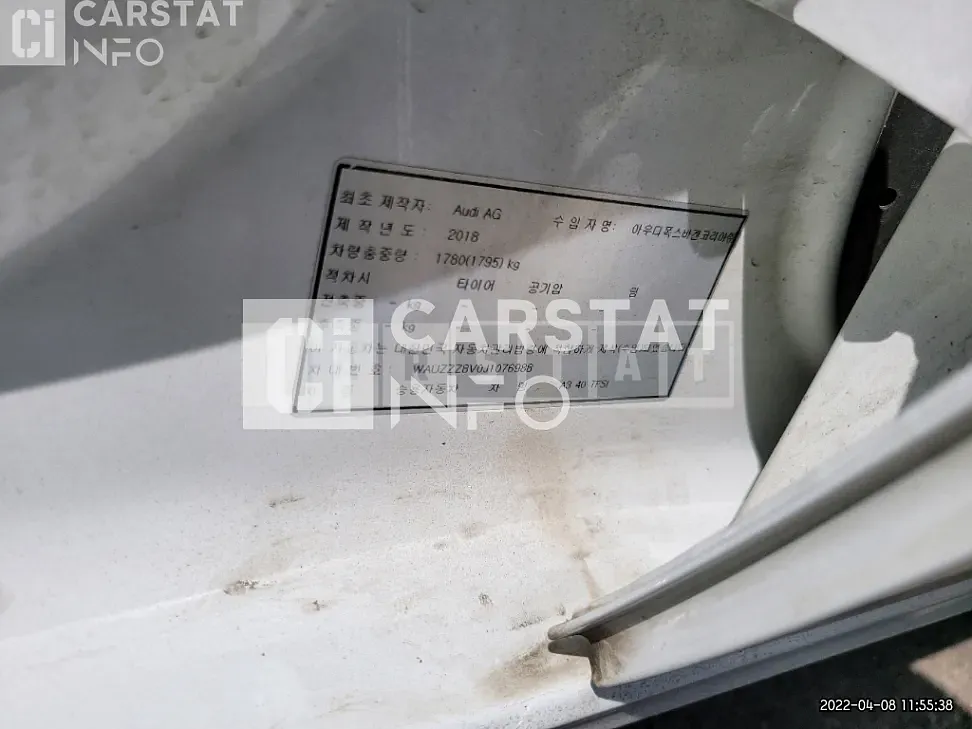 Photo 2 of 34: 2018 Audi A3 40 TFSI, VIN WAUZZZ8V0J1076988 — Korean insurance auction