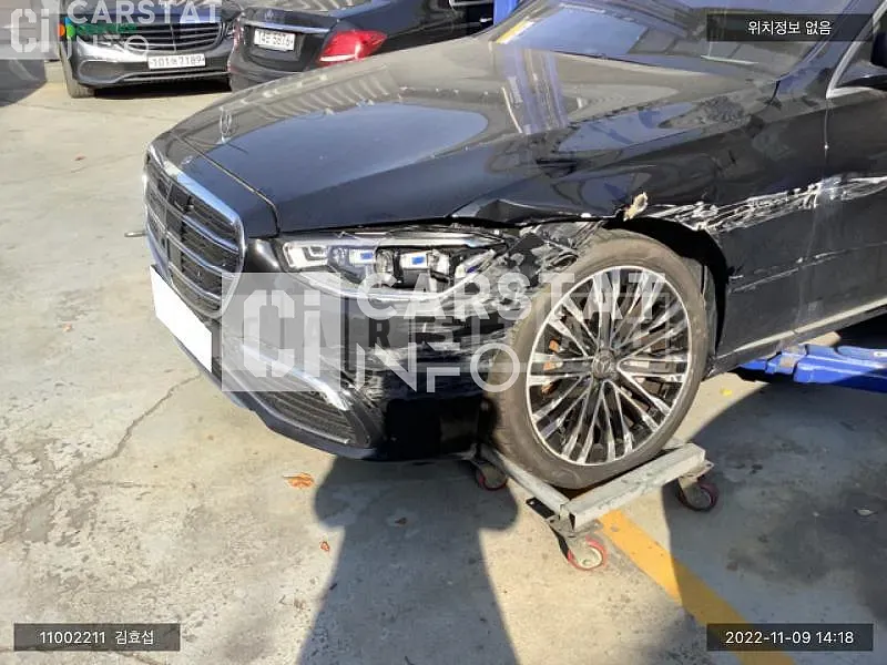 Photo 2 of 8: 2022 Mercedes-Benz S450 4Matic, VIN W1K6G6BB3NA158699 — Korean insurance auction