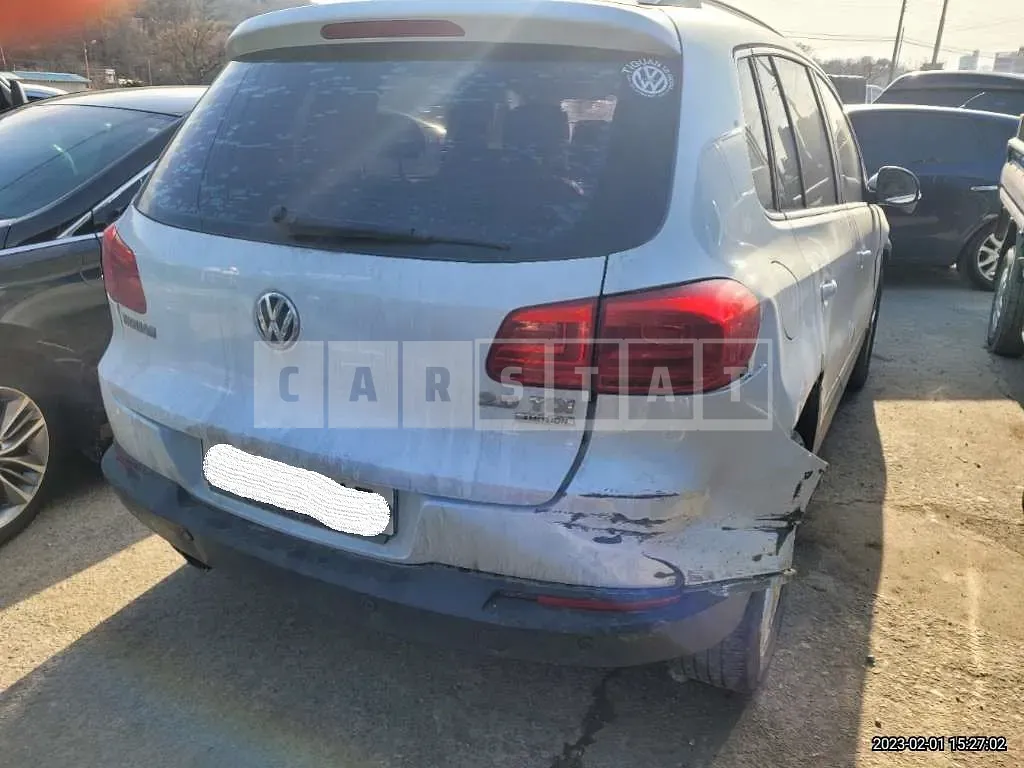 Photo 2 of 10: 2015 Volkswagen Tiguan 2.0 TDI Blue Motion, VIN WVGZZZ5NZFW523838 — Korean insurance auction