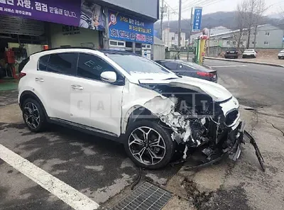 Photo 1 of 9: 2020 Kia Sportage, VIN KNAPR813BLK844972 — Korean insurance auction
