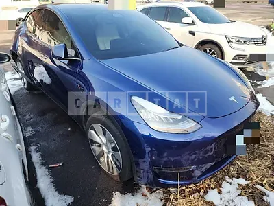 Photo 1 of 10: 2021 Tesla Model Y Long Range, VIN 5YJYGDEE4MF167284 — Korean insurance auction