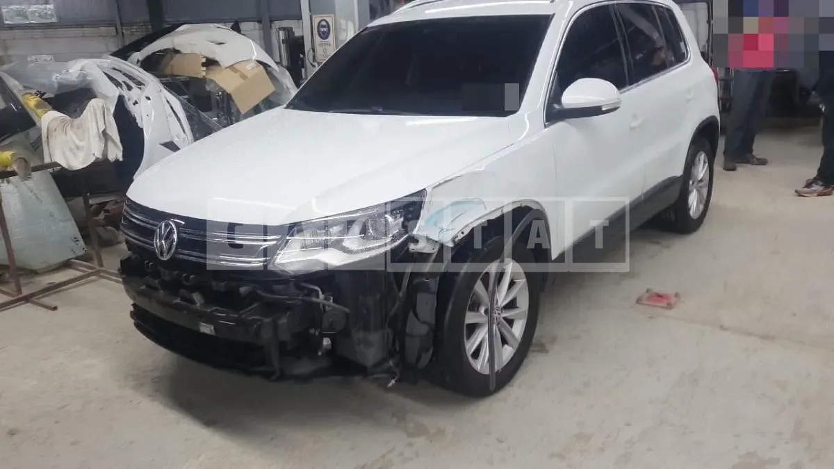 Photo 2 of 15: 2014 Volkswagen Tiguan 2.0 TDI Blue Motion, VIN WVGZZZ5NZFW508283 — Korean insurance auction