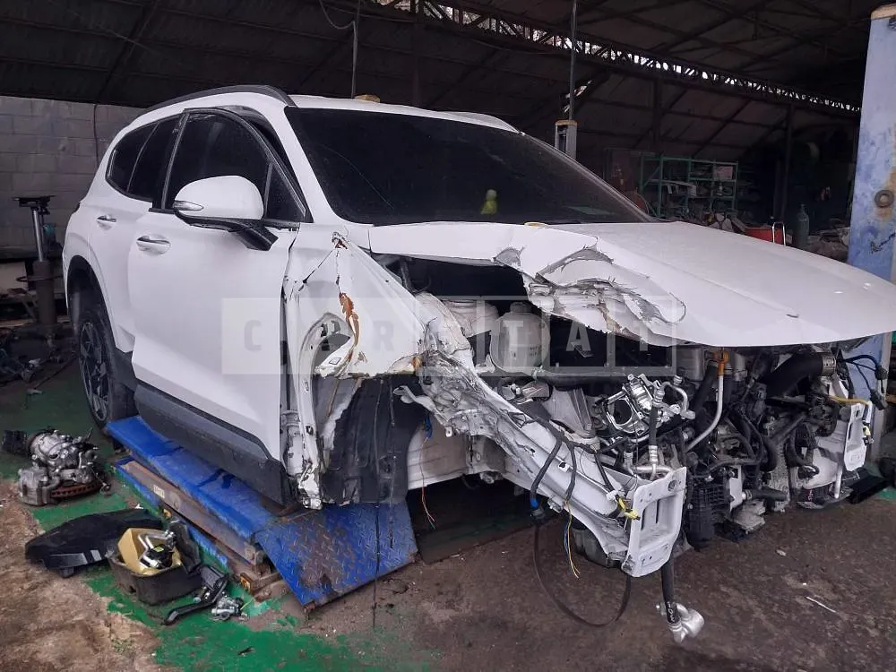 Photo 2 of 13: 2020 Hyundai Santa Fe, VIN KMHS381HGMU309411 — Korean insurance auction