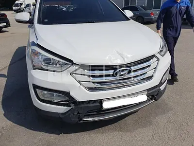 Photo 1 of 24: 2015 Hyundai Santa Fe, VIN KMHSW81XBFU311282 — Korean insurance auction