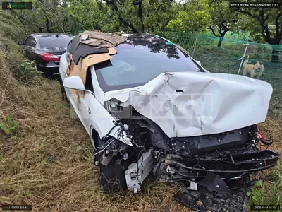 Photo 1 of 18: 2019 Tesla Model X Performance, VIN 5YJXCAE49KF210429 — Korean insurance auction