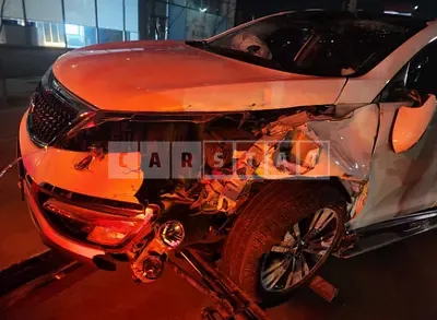 Photo 1 of 6: 2015 Kia Sportage, VIN KNAPC813BFK698545 — Korean insurance auction