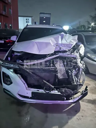 Photo 1 of 13: 2019 Hyundai Santa Fe, VIN KMHS281BBLU228038 — Korean insurance auction