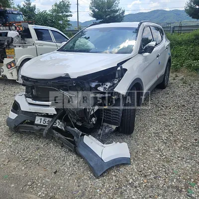Photo 1 of 15: 2015 Hyundai Santa Fe, VIN KMHSW81XDFU482107 — Korean insurance auction
