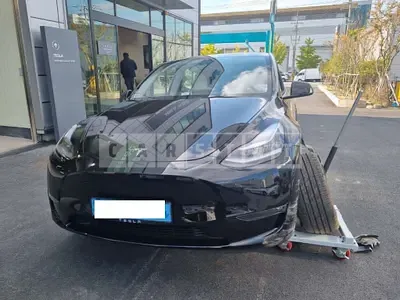 Photo 1 of 50: 2022 Tesla Model Y LongRange, VIN 7SAYGDEE0NF416541 — Korean insurance auction