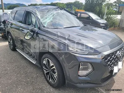 Photo 1 of 18: 2019 Hyundai Santa Fe, VIN KMHS381ADKU177659 — Korean insurance auction