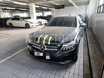 Photo 1 of 6: 2020 Mercedes-Benz C200, VIN W1KWF8AB9LR567532 — Korean insurance auction