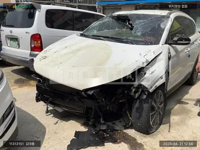 Photo 1 of 10: 2017 Hyundai Tucson, VIN KMHJ581ABJU507791 — Korean insurance auction