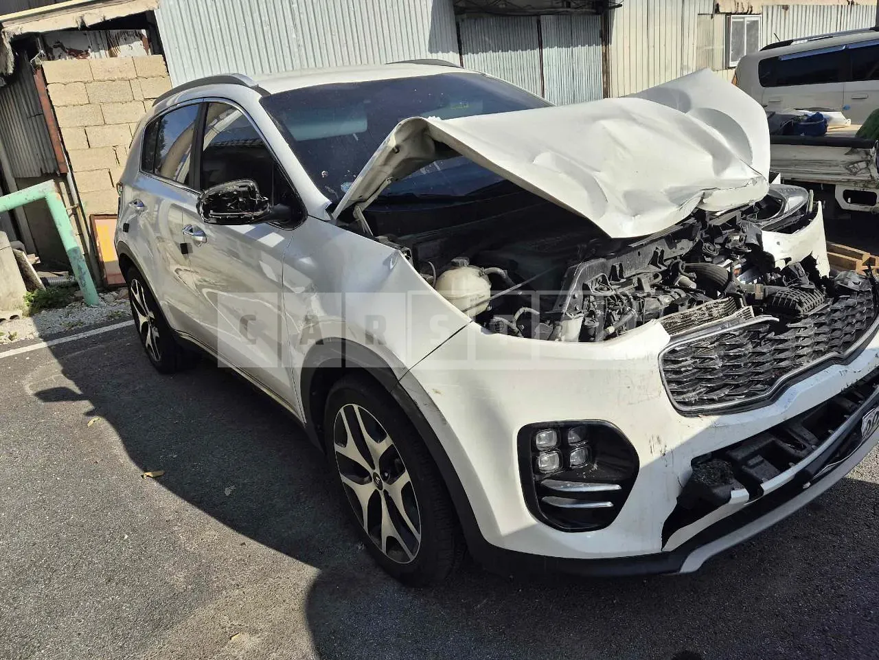 Photo 2 of 9: 2018 Kia Sportage, VIN KNAPN813BJK447051 — Korean insurance auction