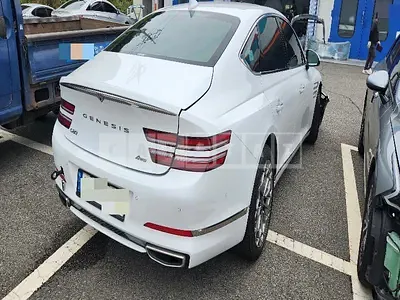 Photo 1 of 13: 2021 Genesis G80, VIN KMTGB41CDNU097748 — Korean insurance auction