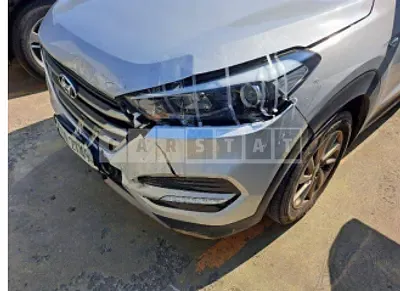 Photo 1 of 12: 2017 Hyundai Tucson, VIN KMHJ281ADJU538710 — Korean insurance auction