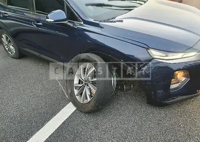 Photo 1 of 6: 2019 Hyundai Santa Fe, VIN KMHS281ABKU025991 — Korean insurance auction