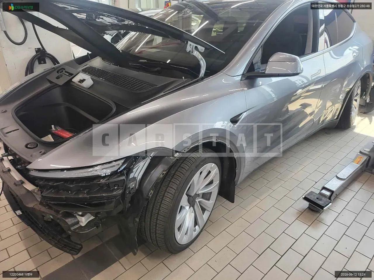 Photo 2 of 46: 2025 Tesla Model Y Long Range, VIN LRWYGCEK6SC077366 — Korean insurance auction
