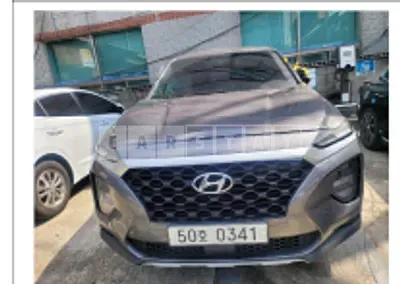 Photo 1 of 17: 2019 Hyundai Santa Fe, VIN KMHS281BBKU152548 — Korean insurance auction