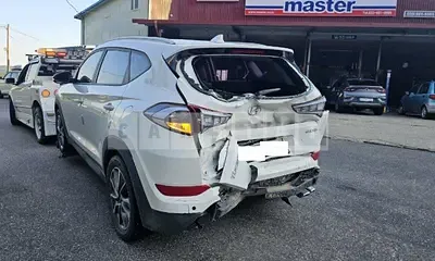 Photo 1 of 6: 2018 Hyundai Tucson, VIN KMHJ381ABJU588131 — Korean insurance auction