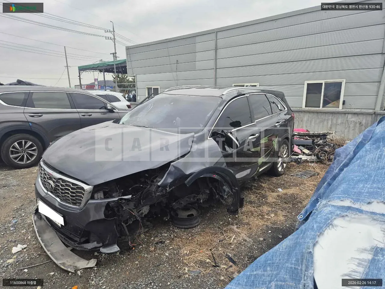 Photo 2 of 11: 2019 Kia Sorento, VIN KNAPS811BLA579999 — Korean insurance auction