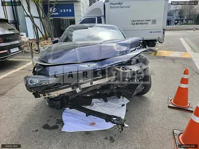 Photo 1 of 29: 2017 Genesis G70, VIN KMTG541EDJU002317 — Korean insurance auction