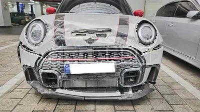 Photo 1 of 6: 2023 MINI John Cooper Works, VIN WMW81DH0XP2T59881 — Korean insurance auction