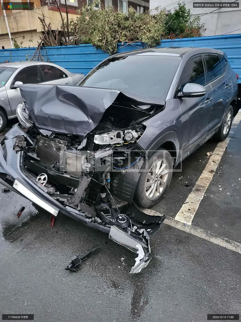 Photo 2 of 9: 2015 Hyundai Tucson, VIN KMHJ281ABGU008921 — Korean insurance auction