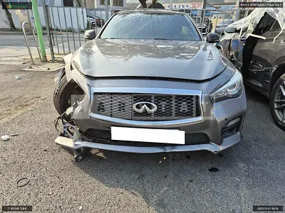 Photo 1 of 10: 2015 Infiniti Q50S Hybrid, VIN JNKAV71E3FM540127 — Korean insurance auction