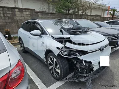 Photo 1 of 12: 2022 Volkswagen ID.4 Pro, VIN WVGZZZE2ZNP045530 — Korean insurance auction